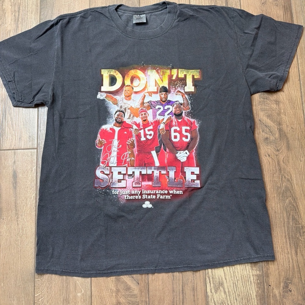 Kansas City Chiefs State Farm Limited Edition Shirt Patrick Mahomes XL Charcoal - Picture 2 of 9